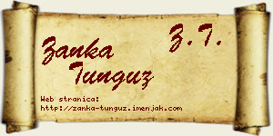 Žanka Tunguz vizit kartica